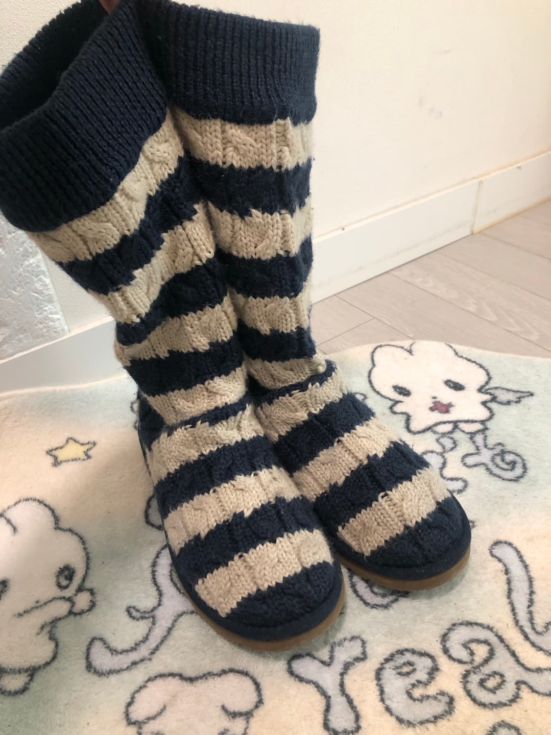 황금사이즈240 니트 어그부츠 상품이미지4