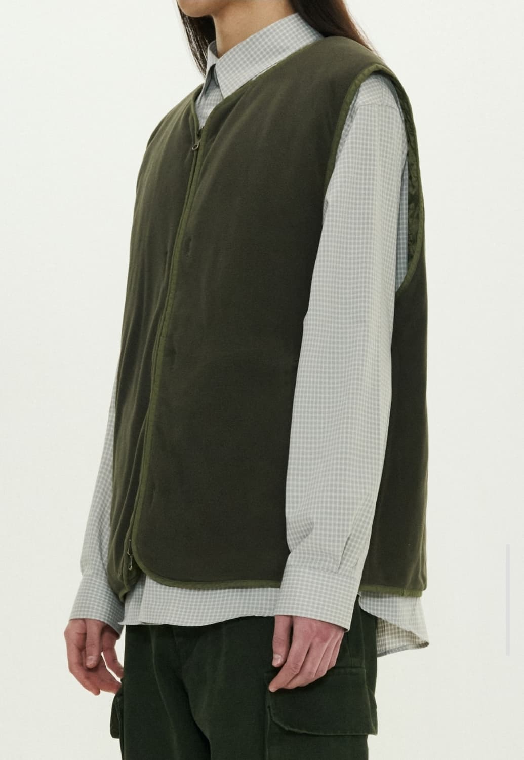 [3][새상품] 퍼렌 플리스 베스트 올리브 상품이미지2