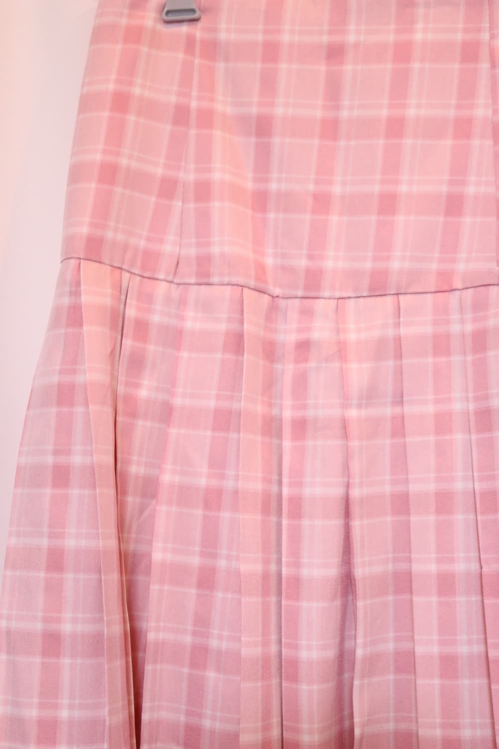 모리걸 핑크 체크 롱 스커트 상품이미지2