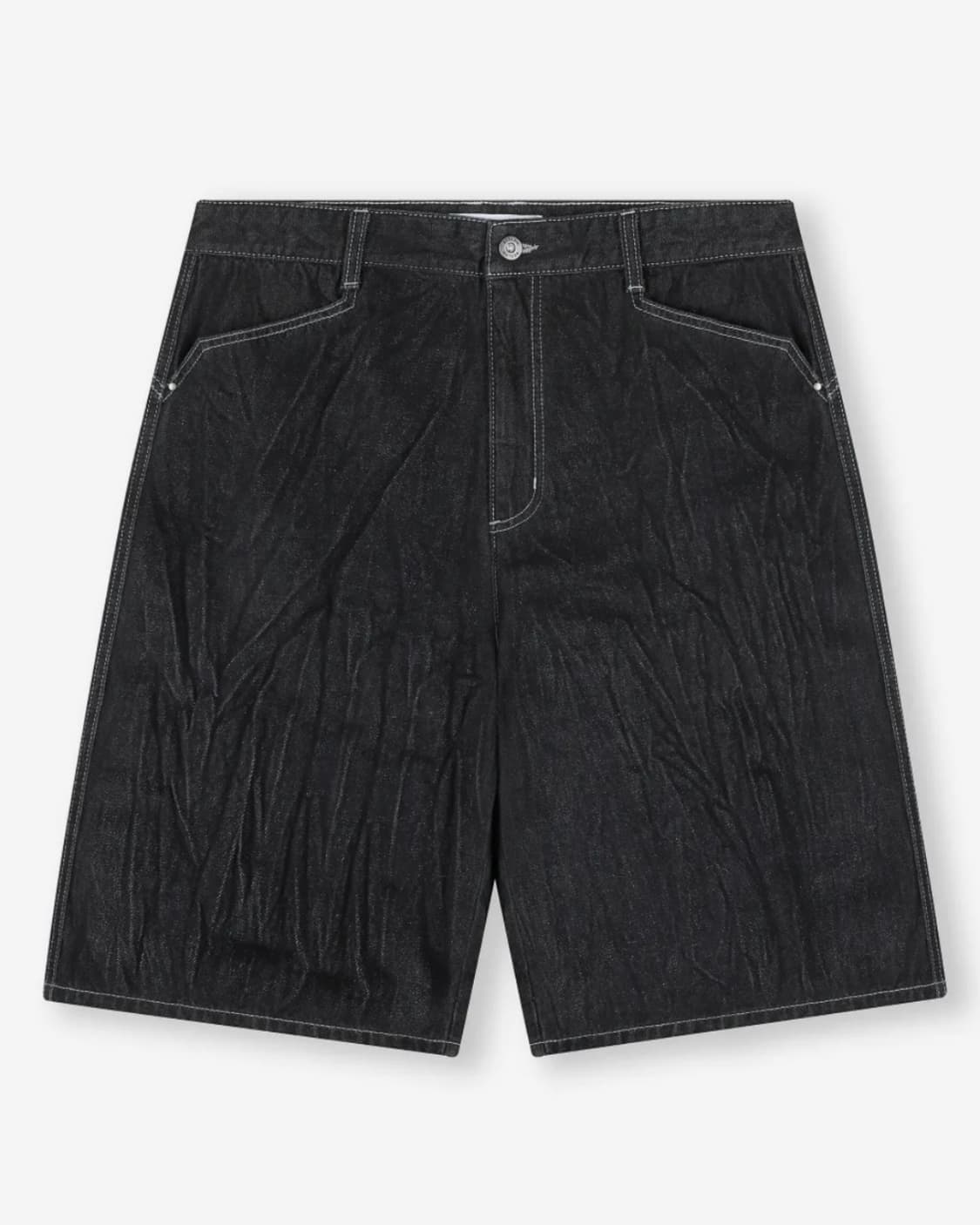 비슬로우 크링클 데님 블랙 쇼츠 30 size 상품이미지1