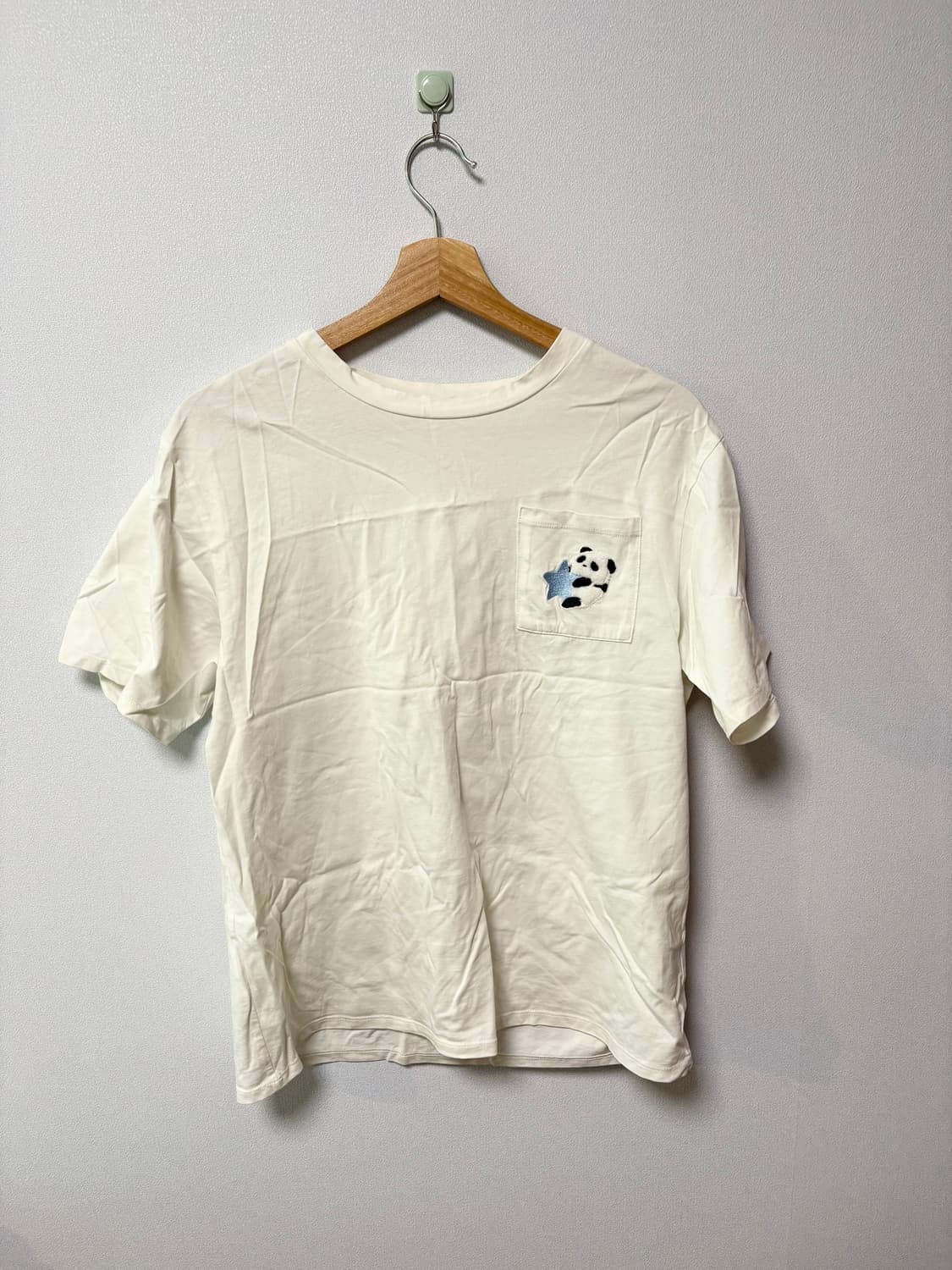 판다 별 반팔 티셔츠 일본 빈티지 모리걸 상품이미지1