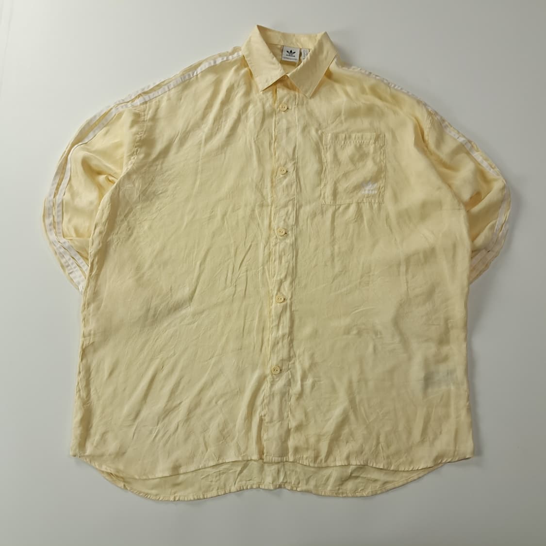 CK374 XL 아디다스 00s 오리지널 옐로우레몬 셔츠 남방 상품이미지1