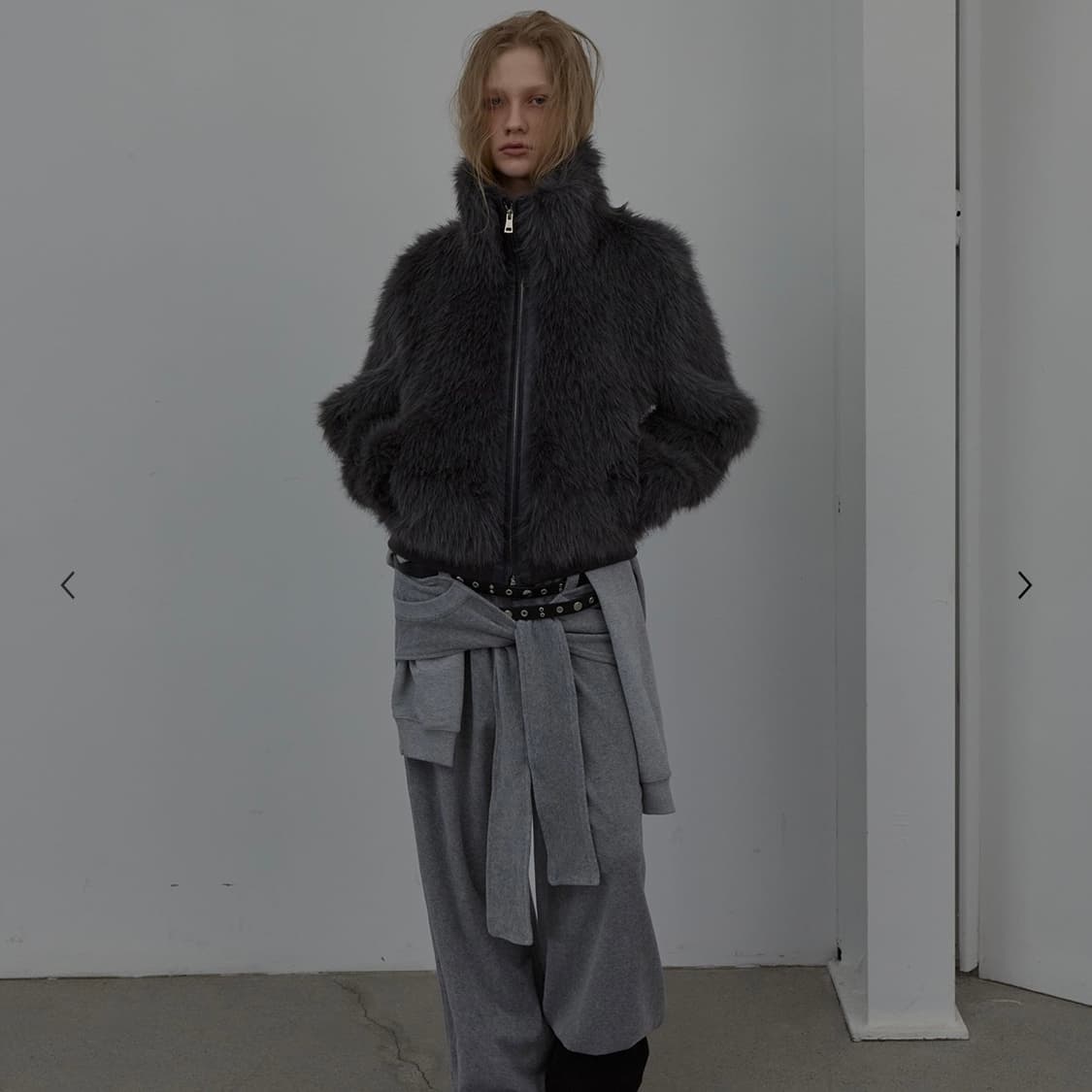 엘씨디씨 퍼자켓 그레이 상품이미지1