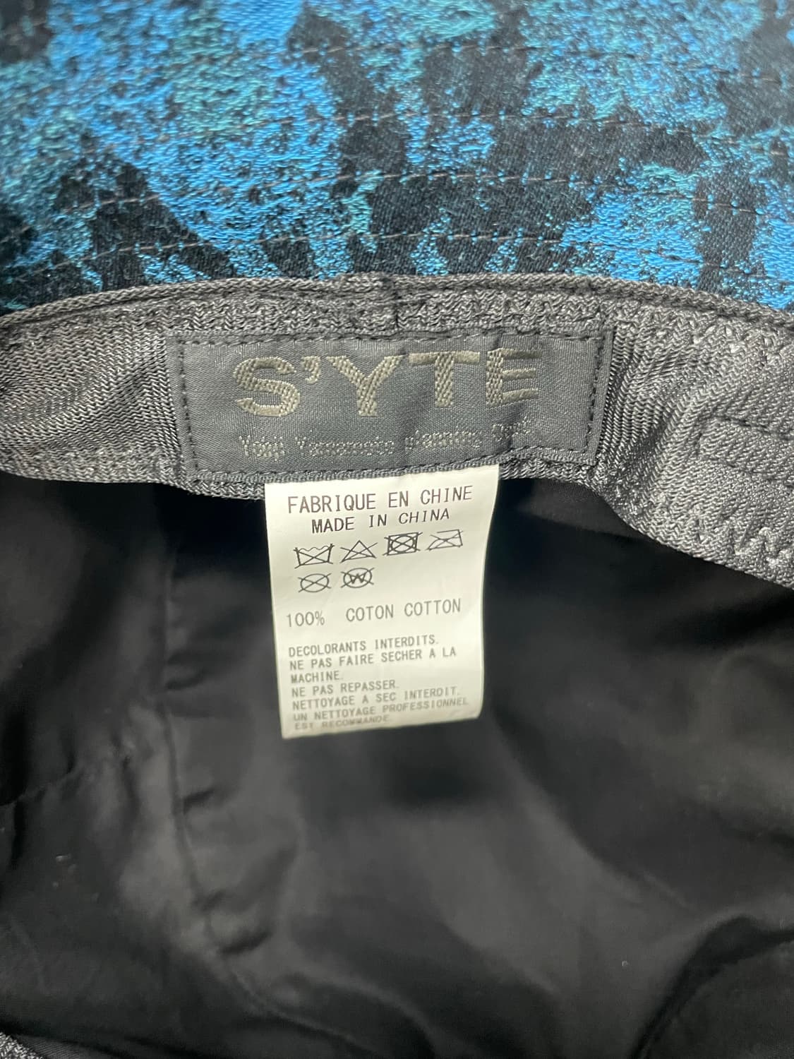 요지야마모토 S'YTE 패턴 버킷햇 상품이미지4