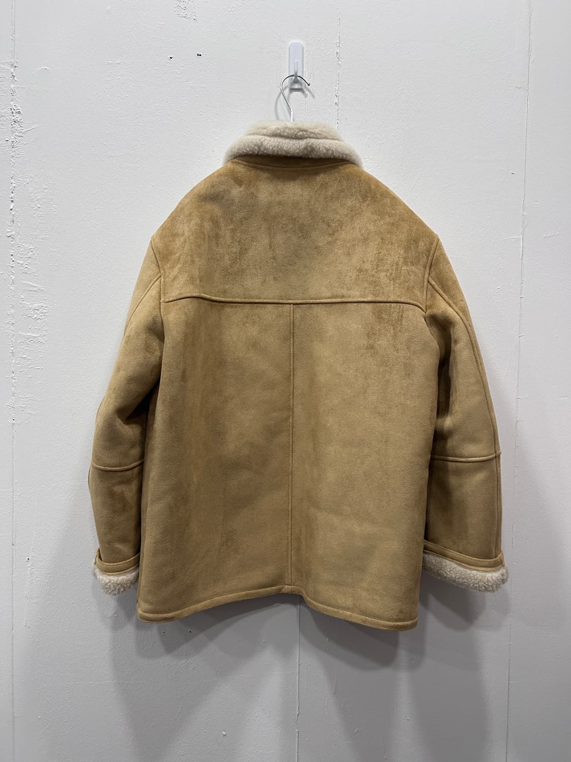 이브세이지 스웨이드 하프 무스탕 베이지 상품이미지5