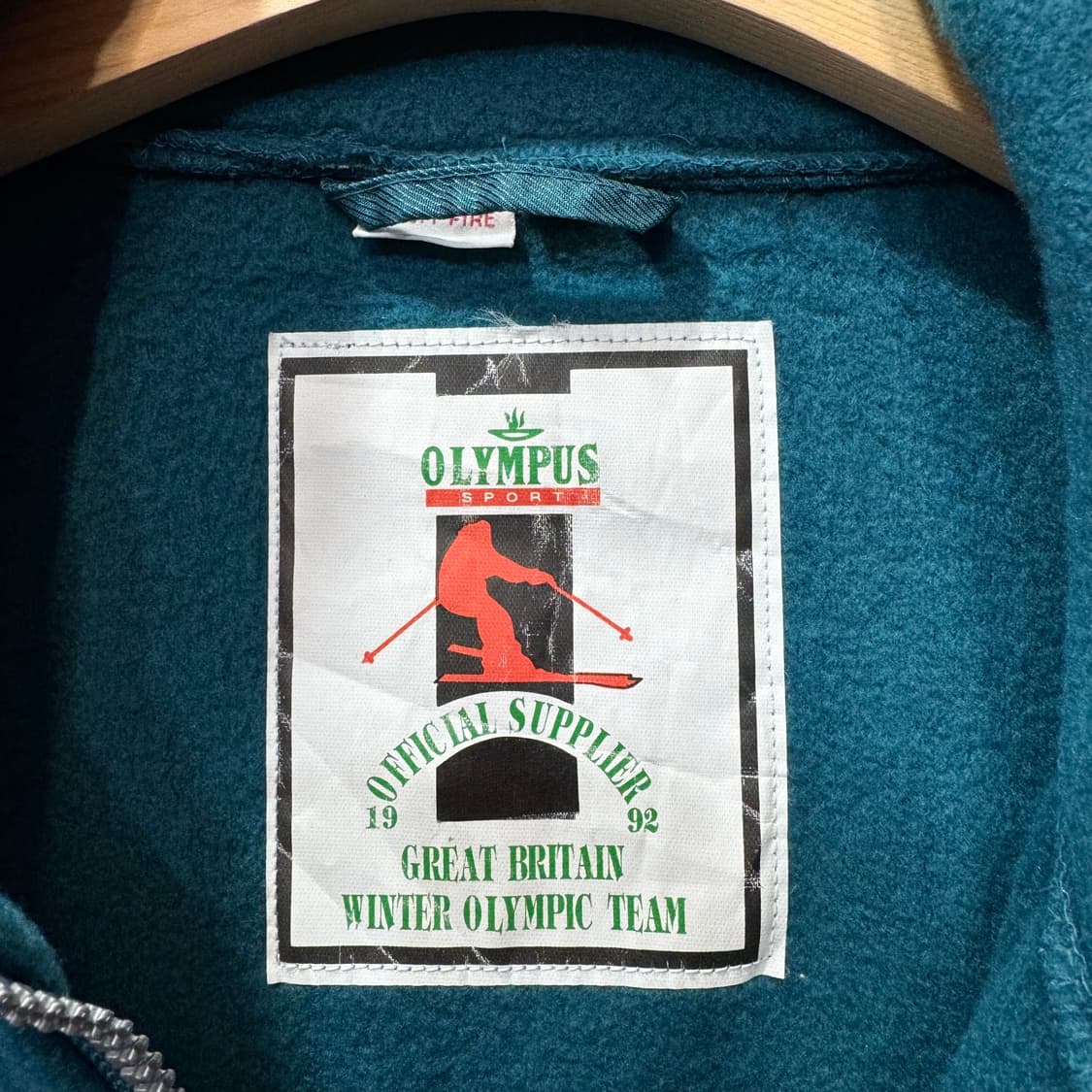 1992 프랑스 알베르빌 올림픽 플리스 블루종 자켓 made in KOR 상품이미지5