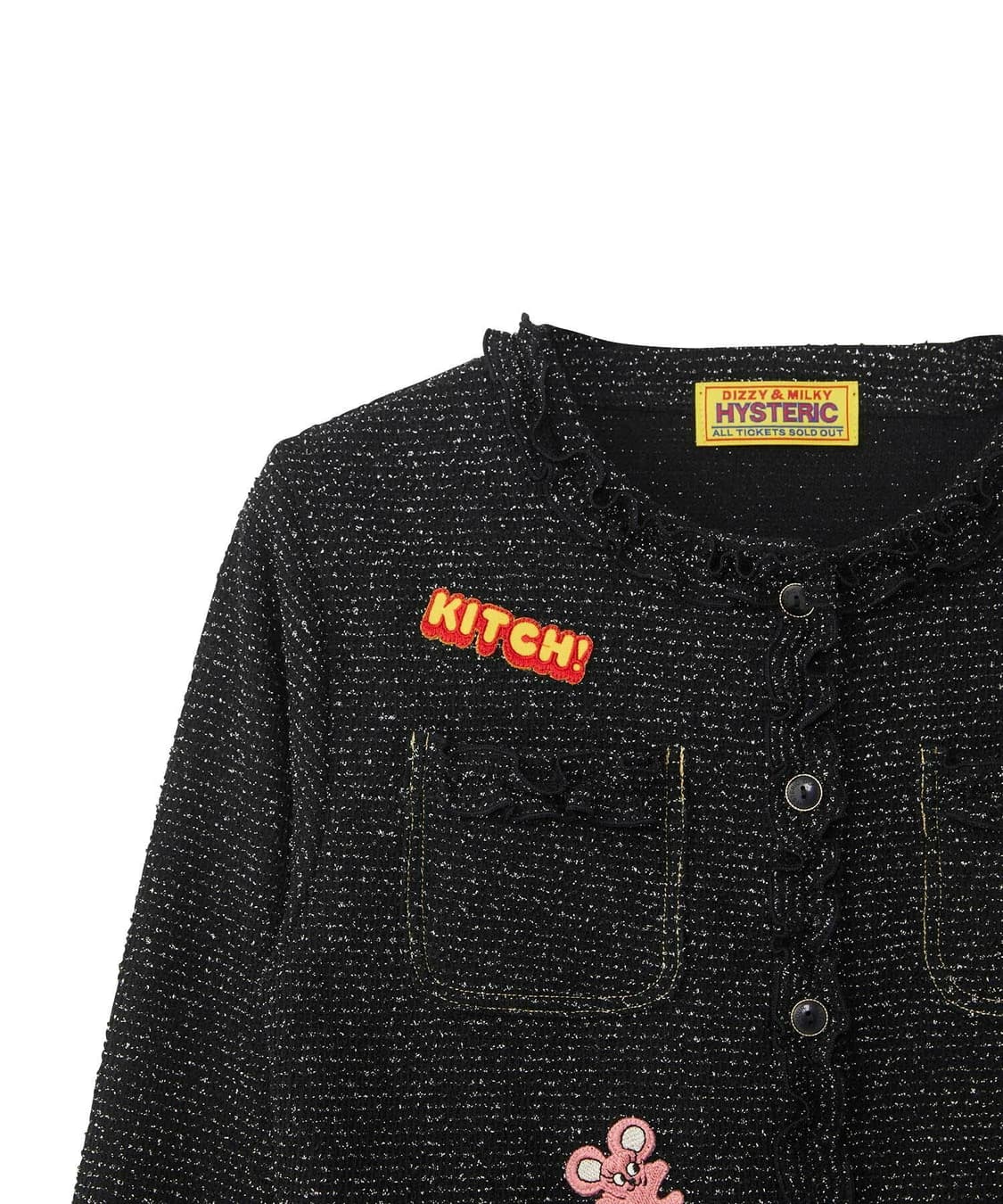 [F]히스테릭 글래머 25fw 패치 트위드 자켓 상품이미지4