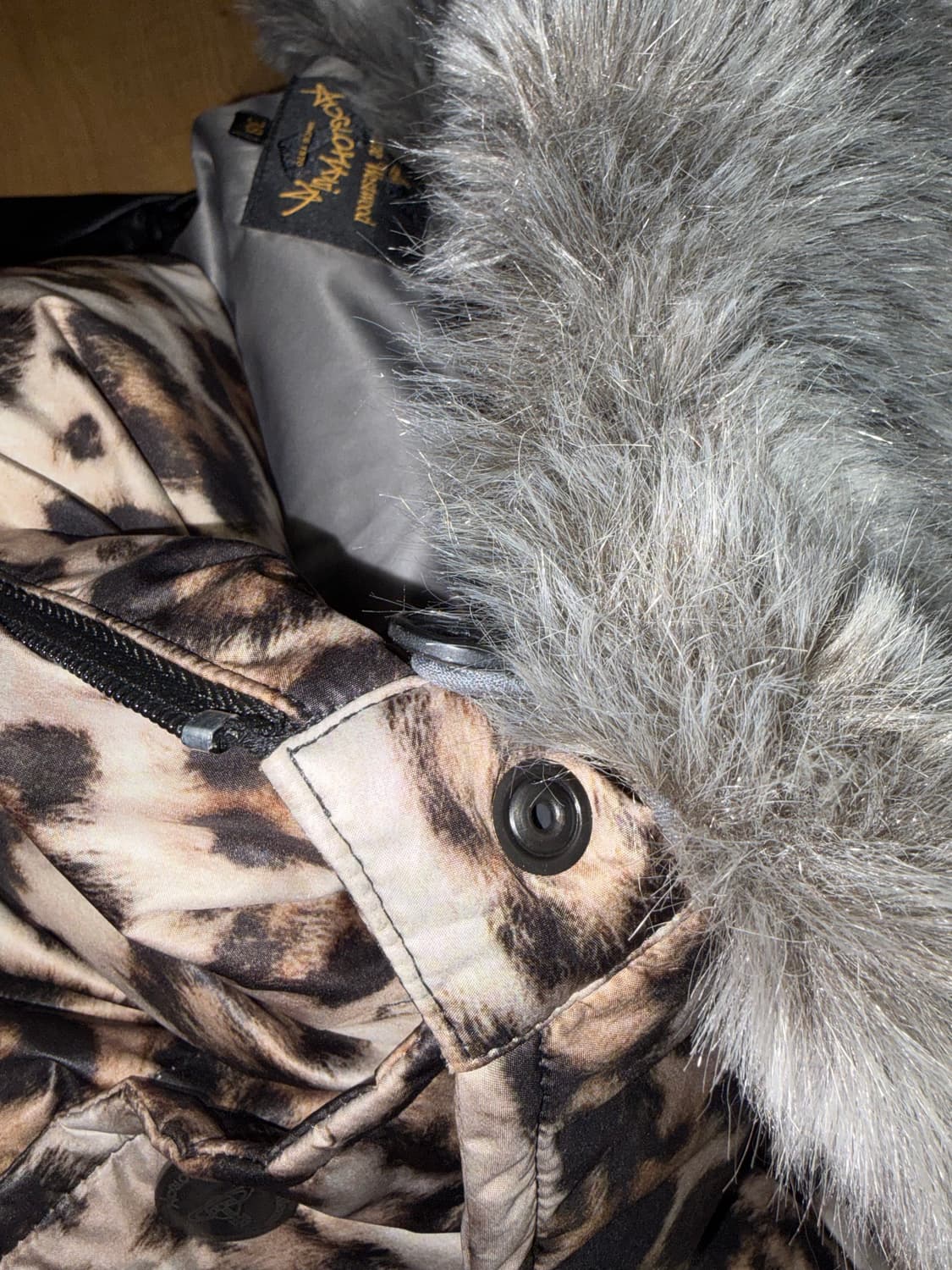 비비안웨스트우드 레오파드 퍼 패딩 상품이미지3