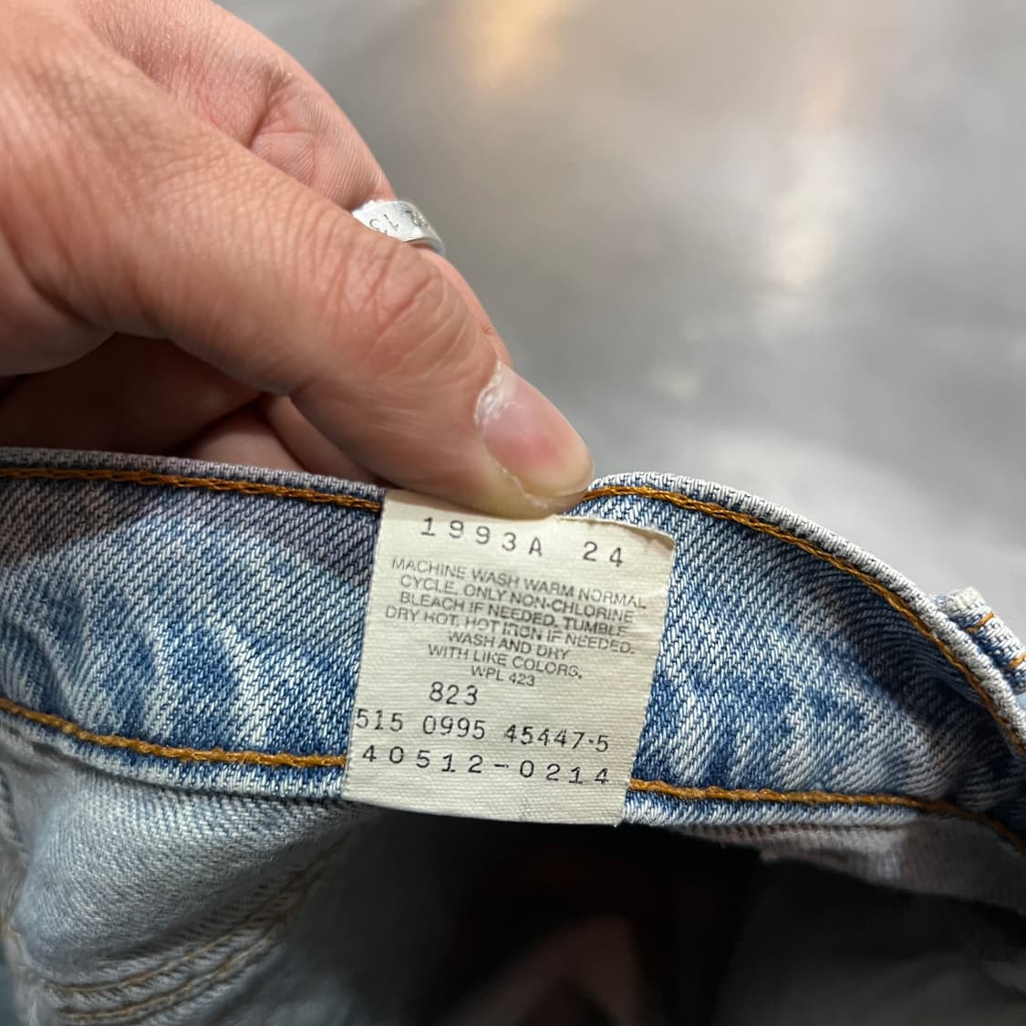  USA 리바이스 512 오렌지탭 데님 팬츠 y14752 상품이미지8