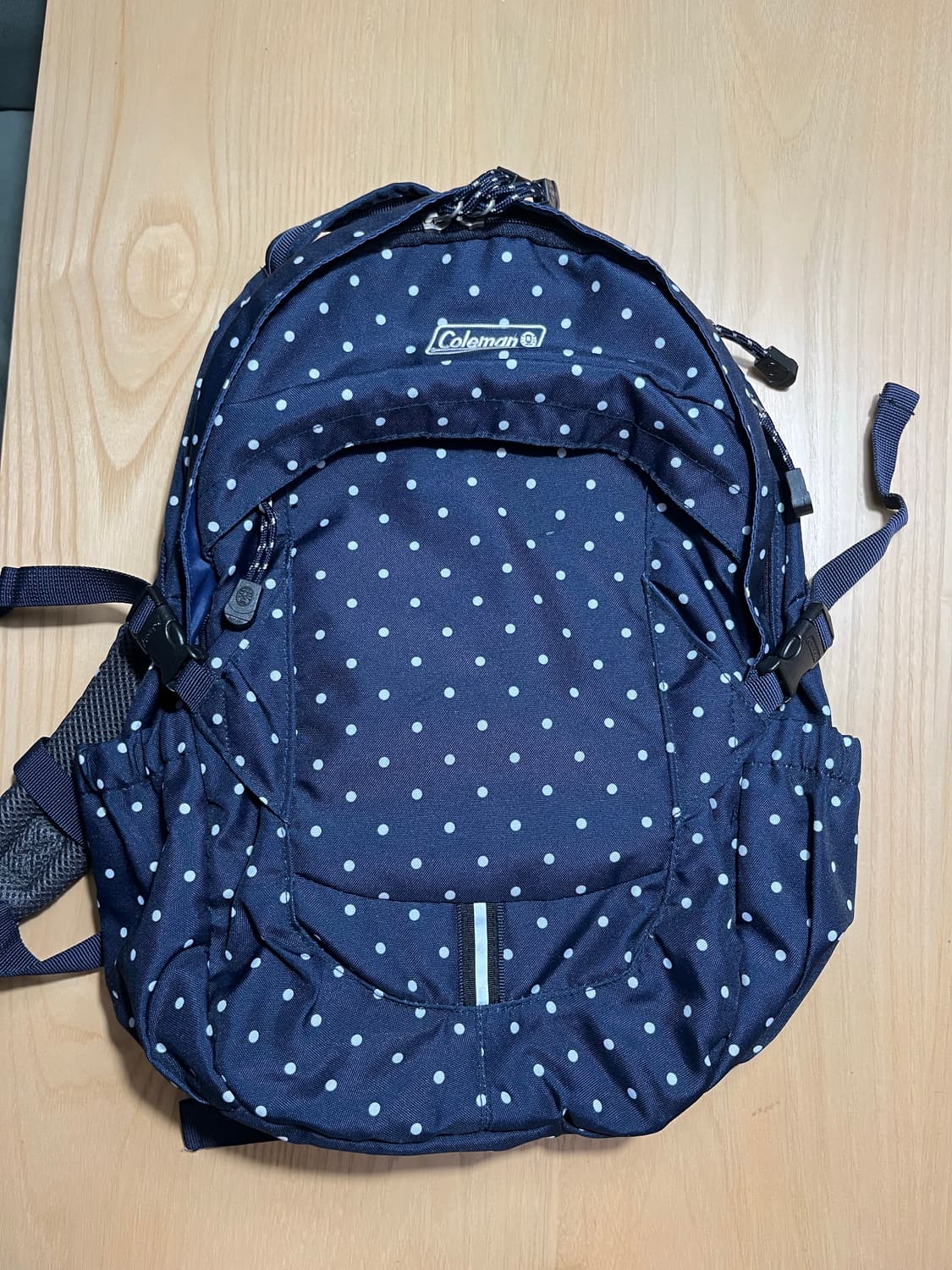 콜맨 도트 네이비 백팩 y2k 모리걸 상품이미지1