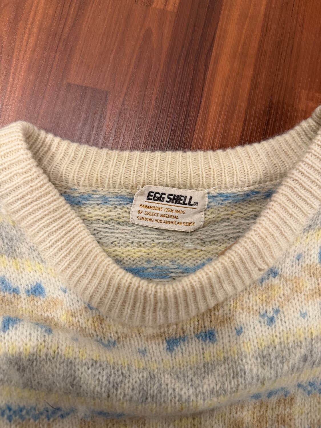Egg Shell 빈티지 울 니트 상품이미지8