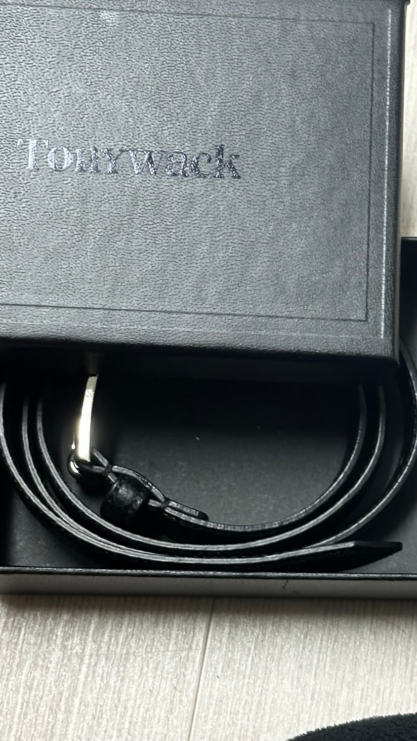 Tonywack 토니웩 블랙 가죽 벨트 상품이미지2