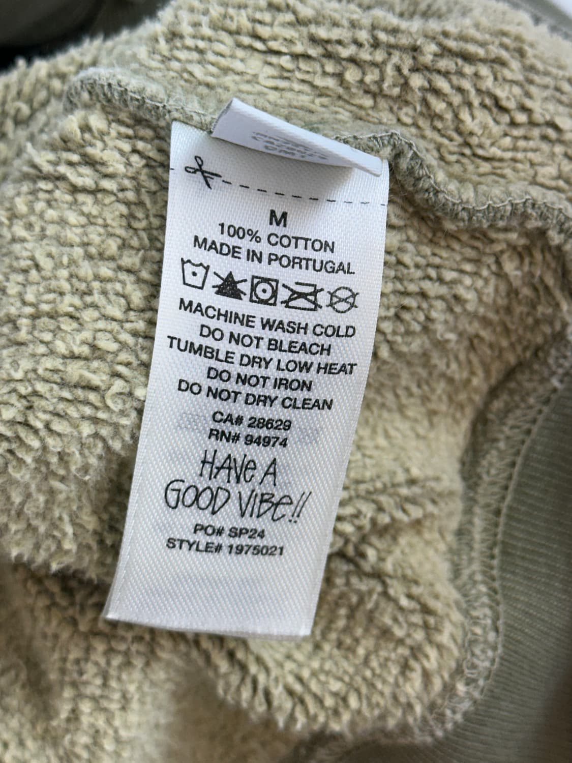 스투시 피그먼트 다이 후드집업 M 상품이미지5