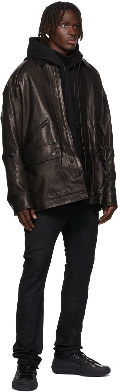 준지 289레더자켓 46사이즈 상품이미지5