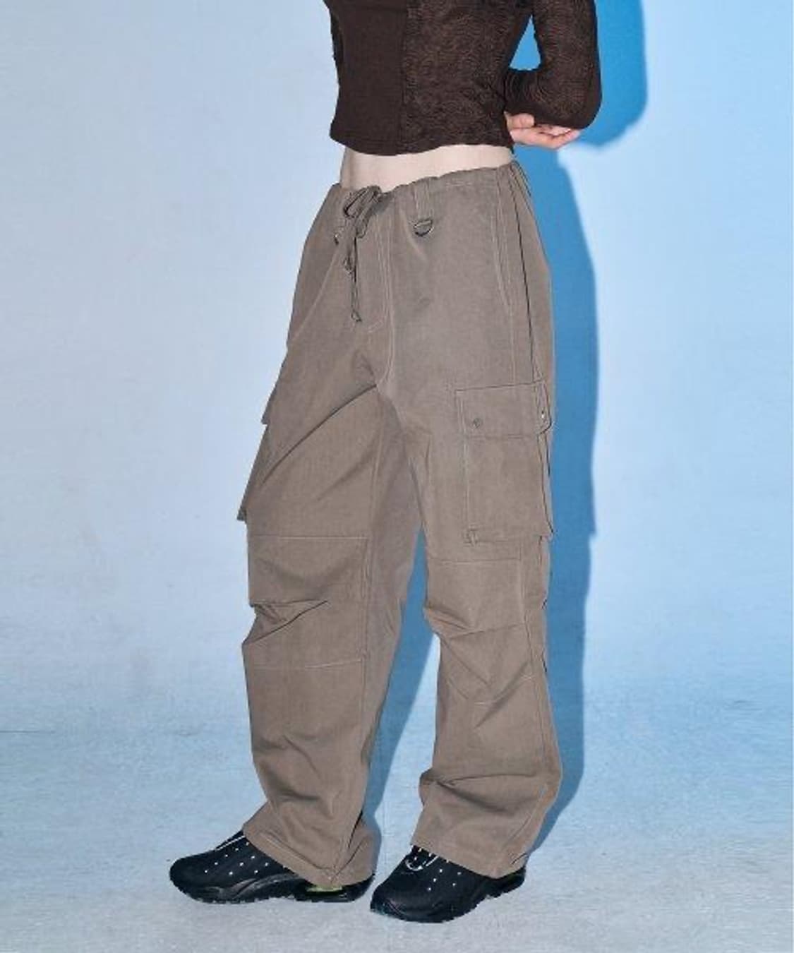 셋업이엑스이 Utility flap button cargo Pant 모카 상품이미지1