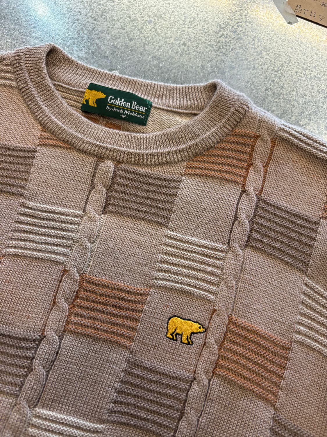 골든베어 울 패턴 스웨터 상품이미지5