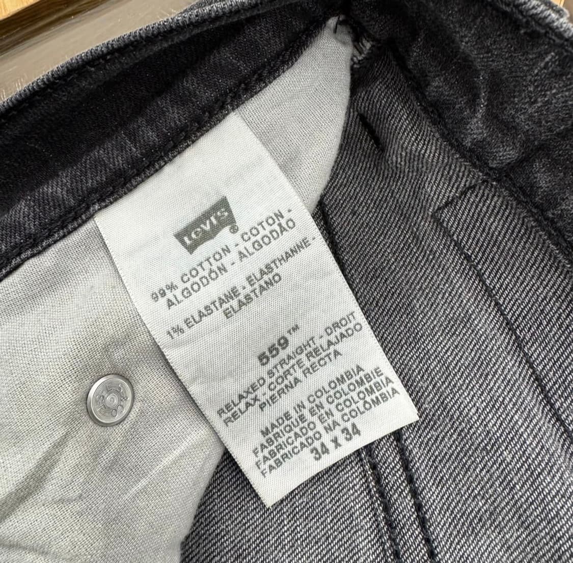 리바이스 559 릴렉스 스트레이트 블랙진 (34) 상품이미지5