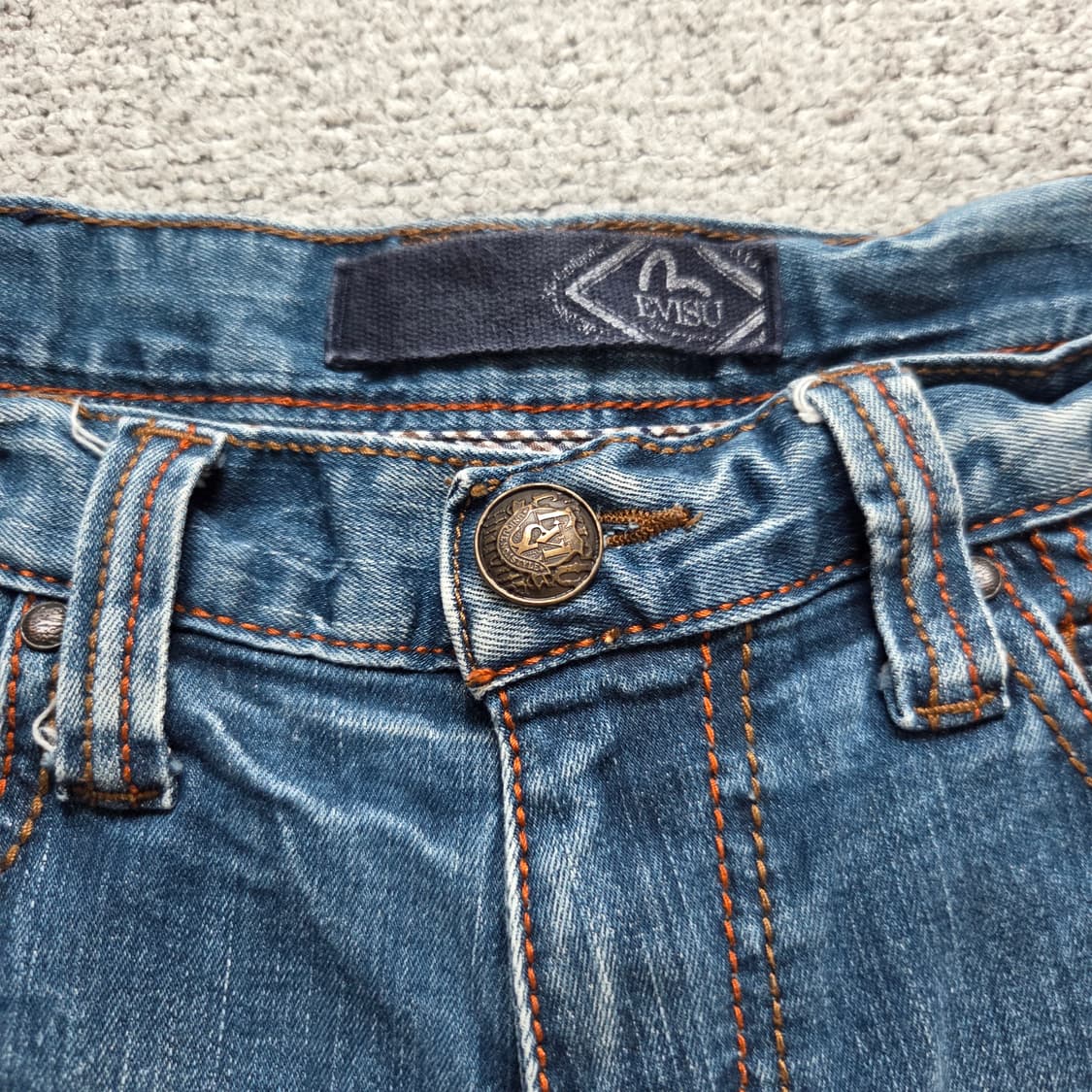 Evisu 에비수 데님 반바지 버뮤다 30 상품이미지4