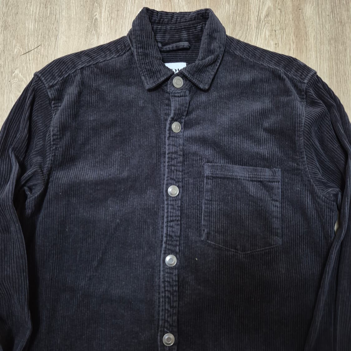 자라 릴랙시드핏 코듀로이 집업자켓 M(95) 상품이미지2