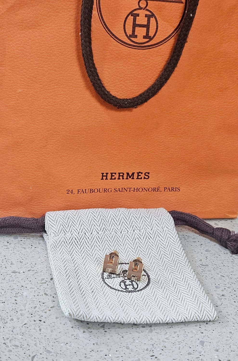 [최상급] 에르메스 팝아슈 미니 귀걸이 골드&뉴골드 [정품] 상품이미지6