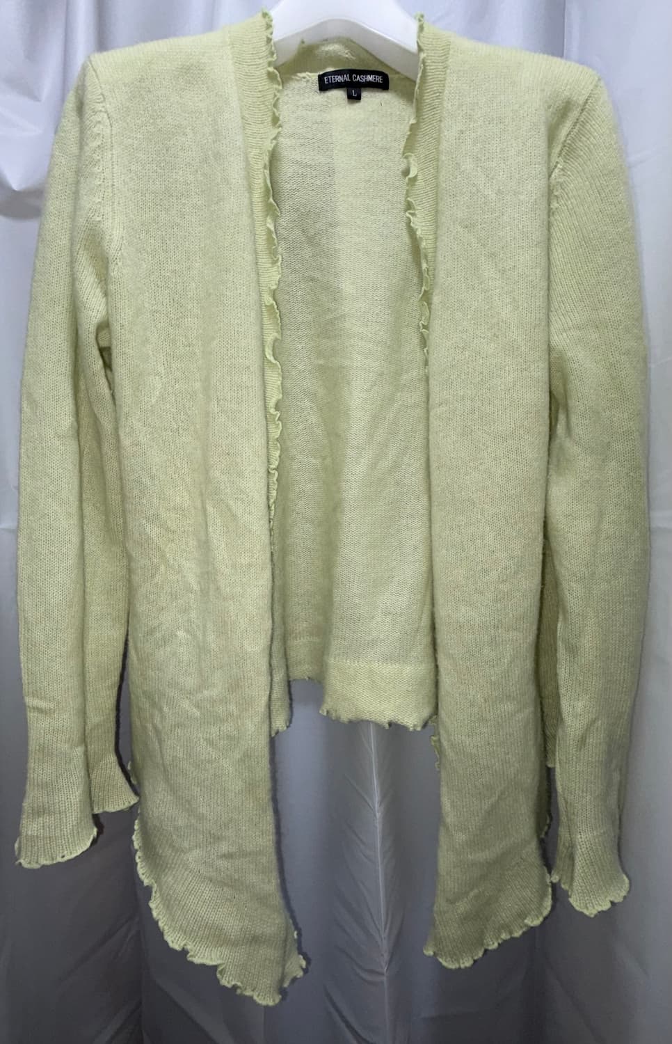 레몬그린 캐시미어 가디건 상품이미지1