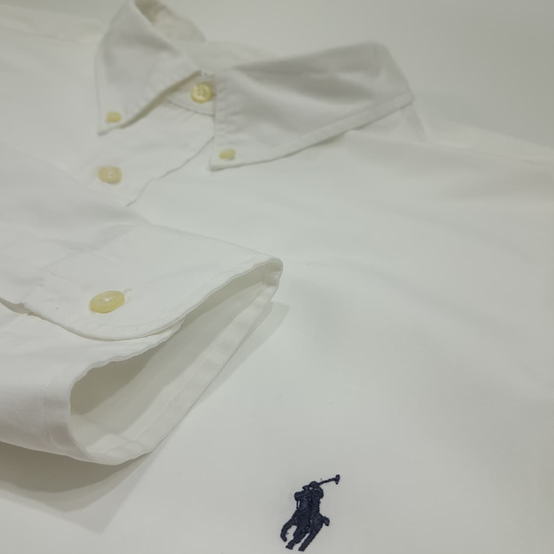 CL478 4XB 폴로 코튼 버튼다운 화이트 셔츠 남방 상품이미지4