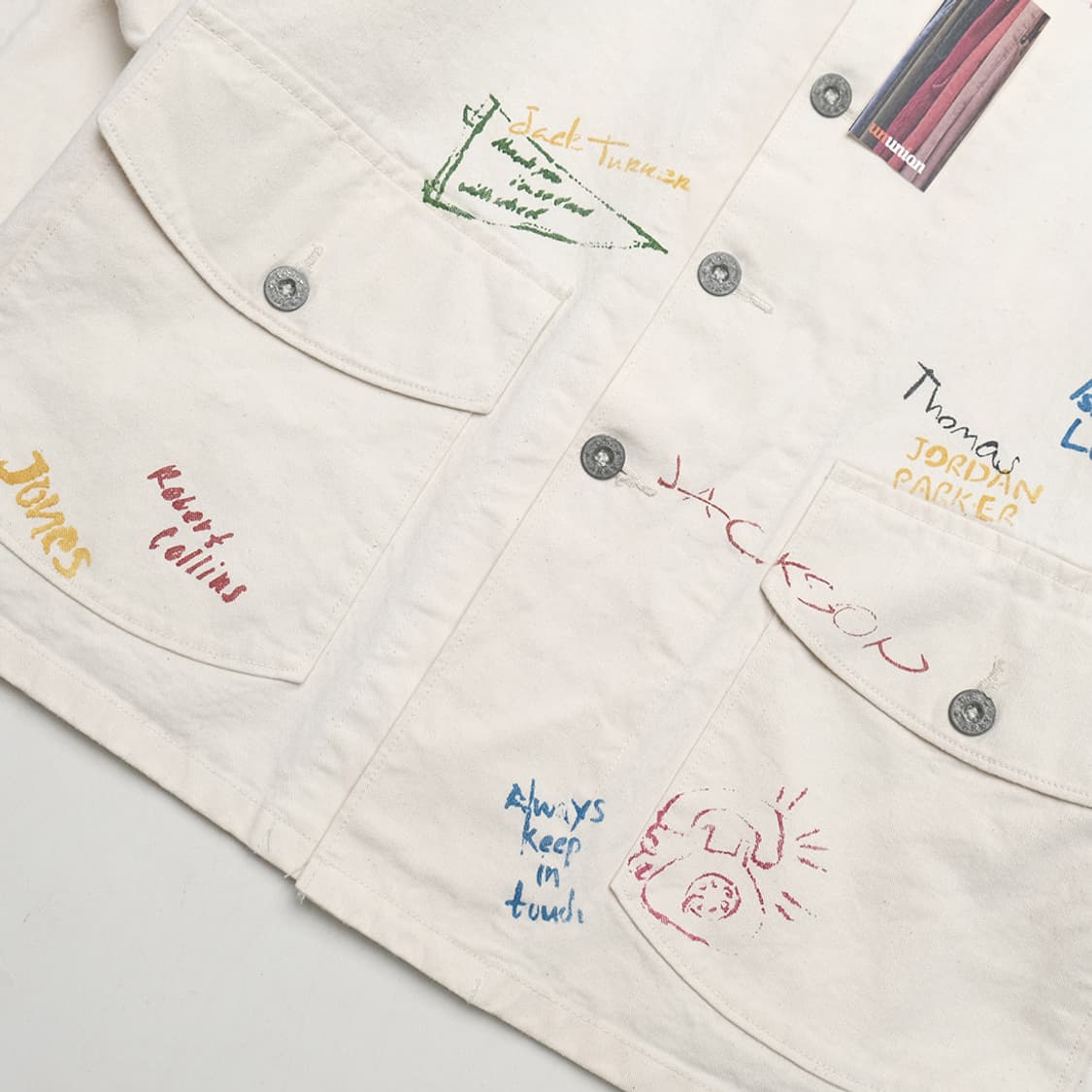 X BEAMS BOY hand paint twill jacket 상품이미지7