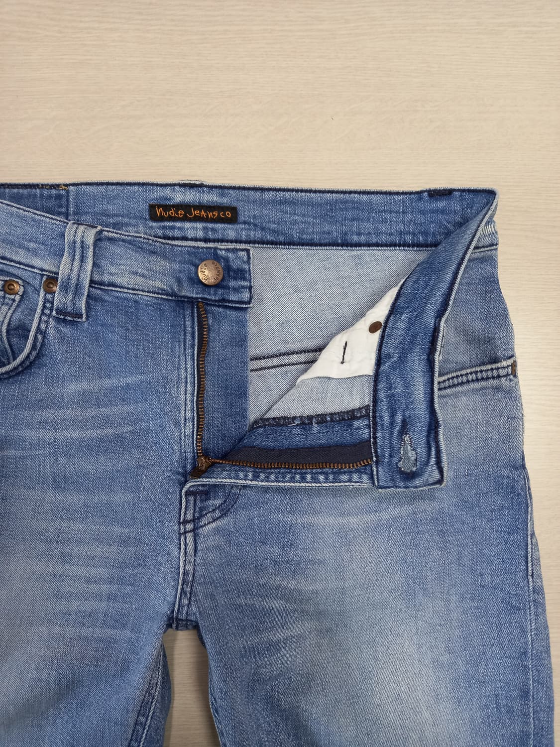 30 NudieJeans Italy 커팅 스판 데님반바지 30-239 상품이미지4