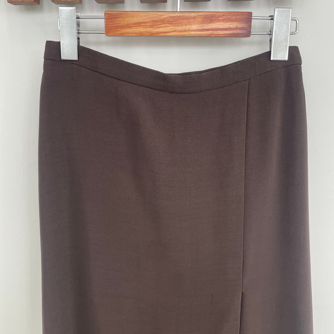 막스마라 브라운 트임 롱 스커트 상품이미지3