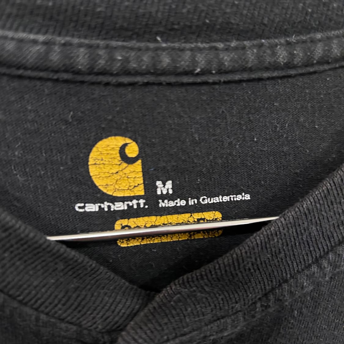 칼하트 빈티지 헨리넥 코튼 오버핏 반팔티 상품이미지3