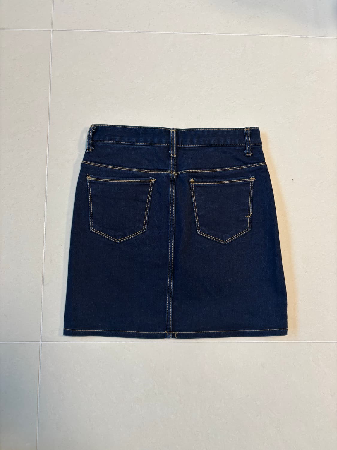 데님 미니 스커트 진청 S 청치마 상품이미지3