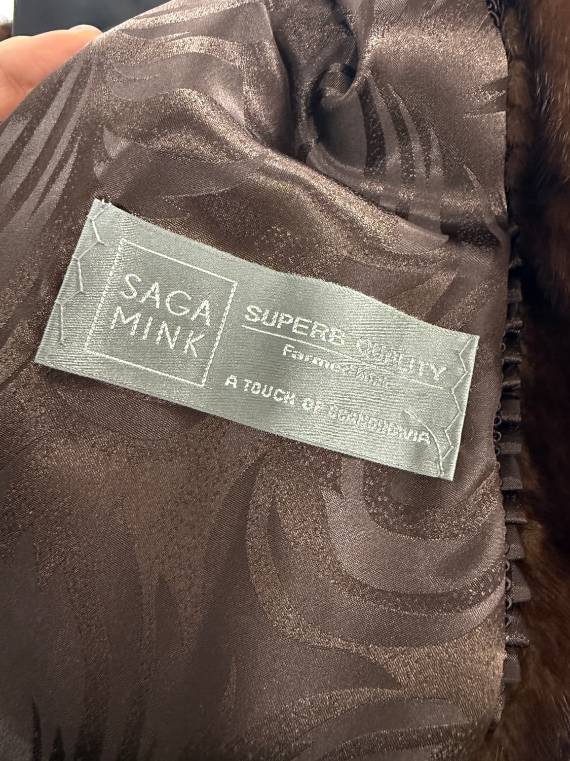 SAGA mink coat (brown) 상품이미지4