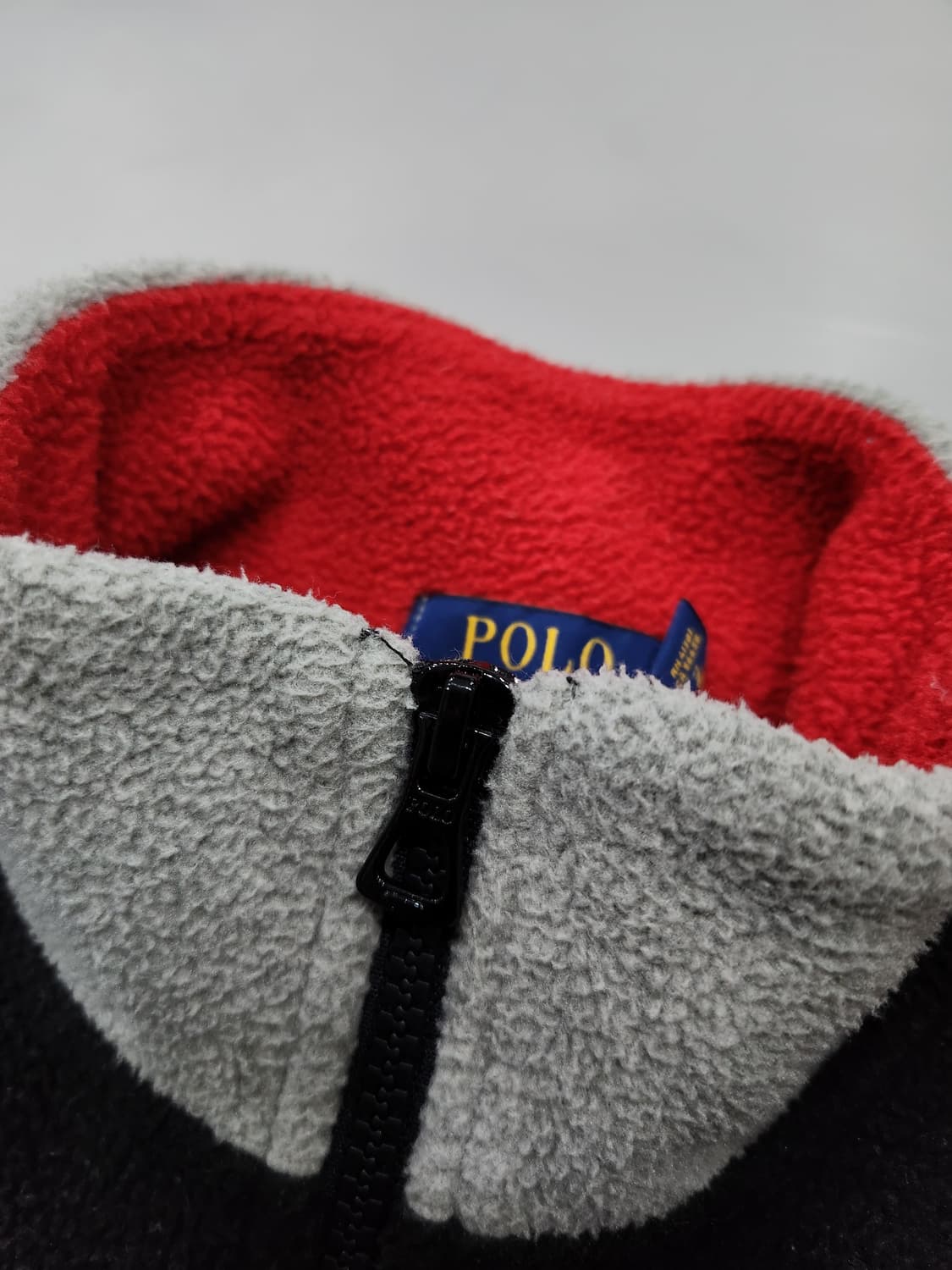 폴로 랄프로렌 90's USA 성조기 하프집업 플리스 S 상품이미지6