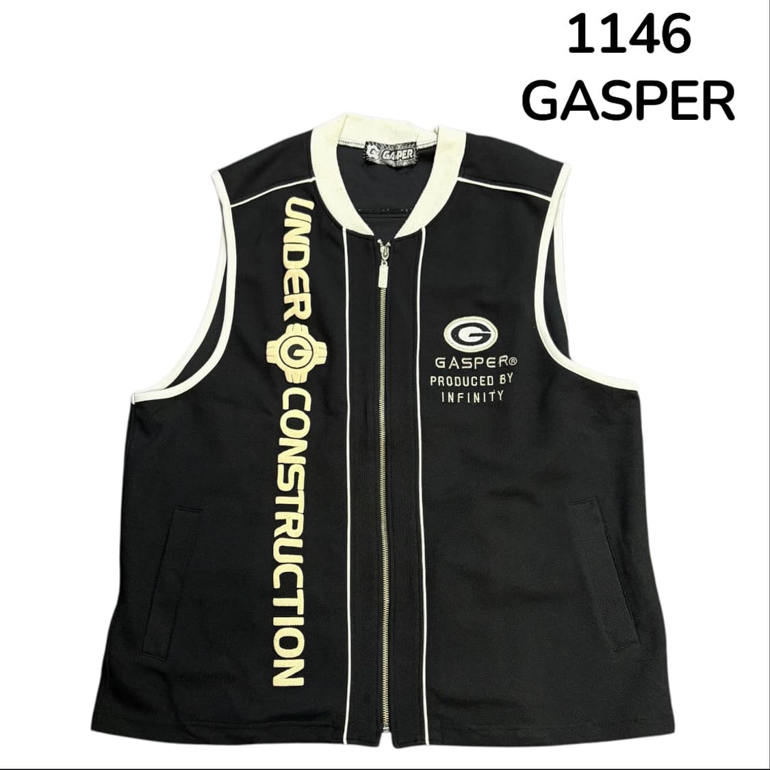 90s Gasper 올드스쿨 빅로고 베스트 조끼  상품이미지2