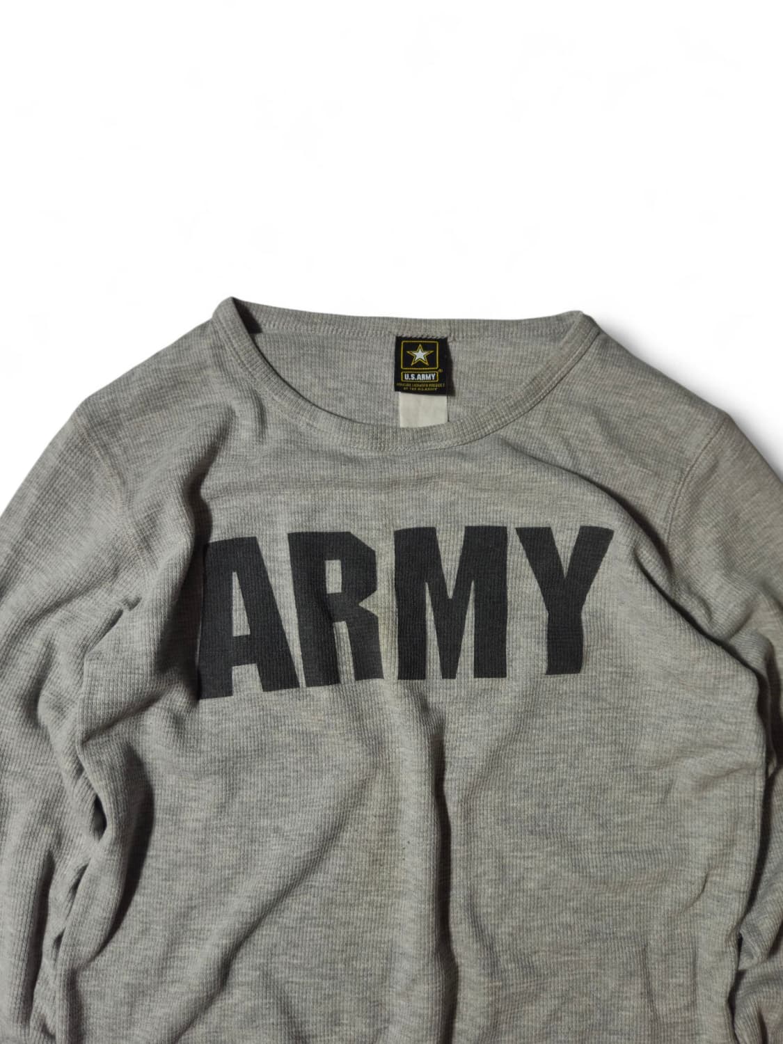 U.S.ARMY 미군 와플 써멀 티셔츠 S 상품이미지2