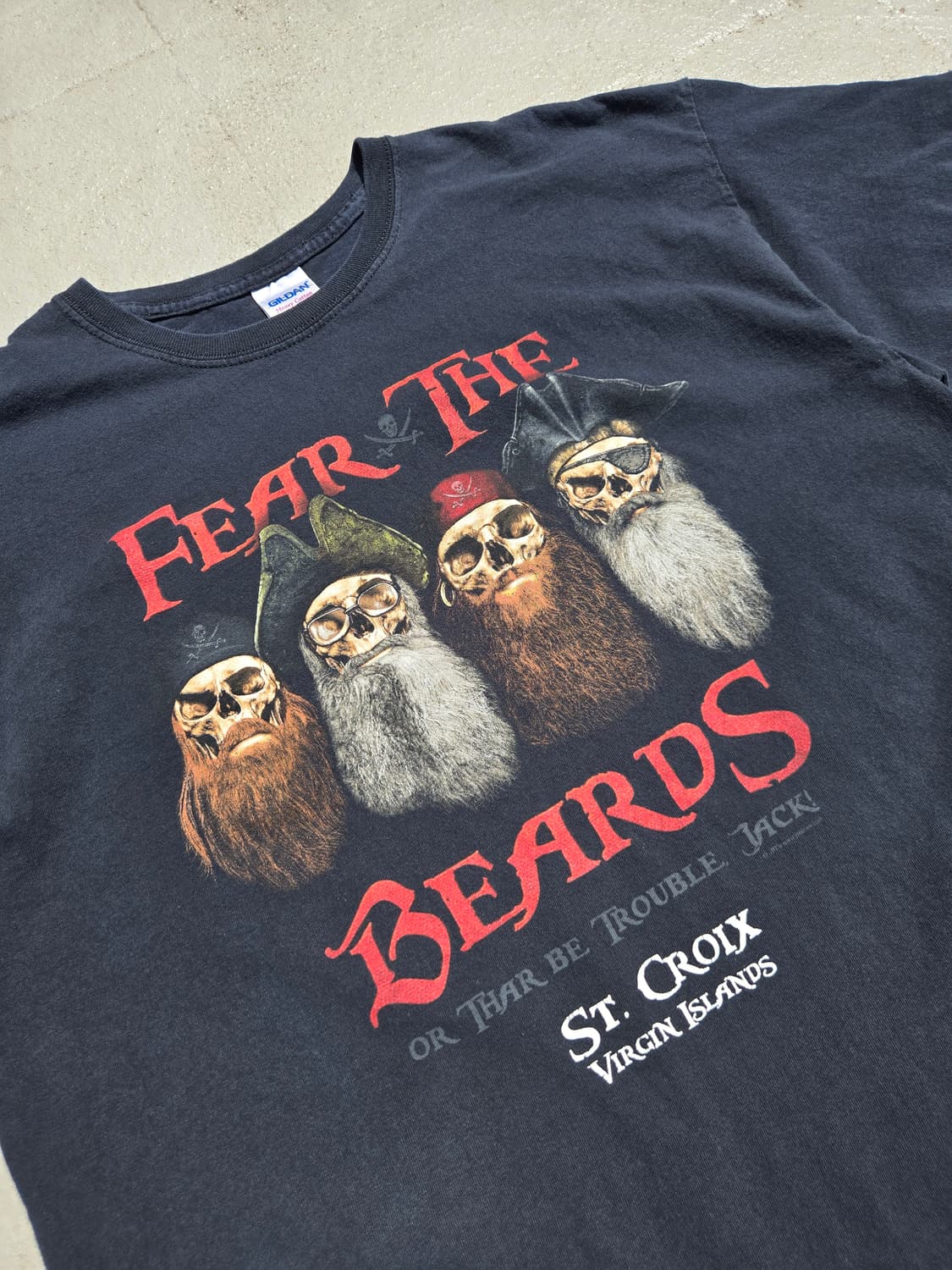 길단 FEAR THE BEARDS 스컬 반팔 티셔츠 상품이미지3