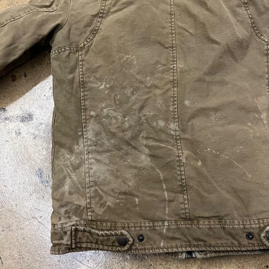 [정품] 리바이스 카키색 퍼 안감 워크 자켓 b19 상품이미지8
