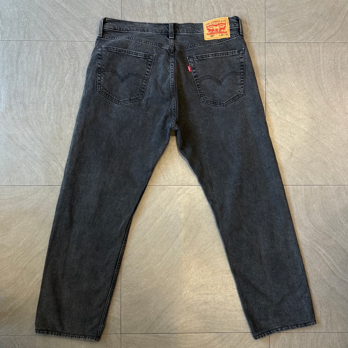 리바이스 정품 505 데님 블랙 팬츠 바지 상품이미지6