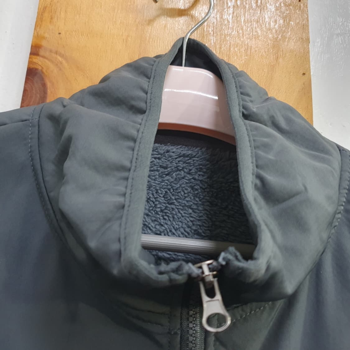 그레이색 양모 후리스 자켓(110) 상품이미지9