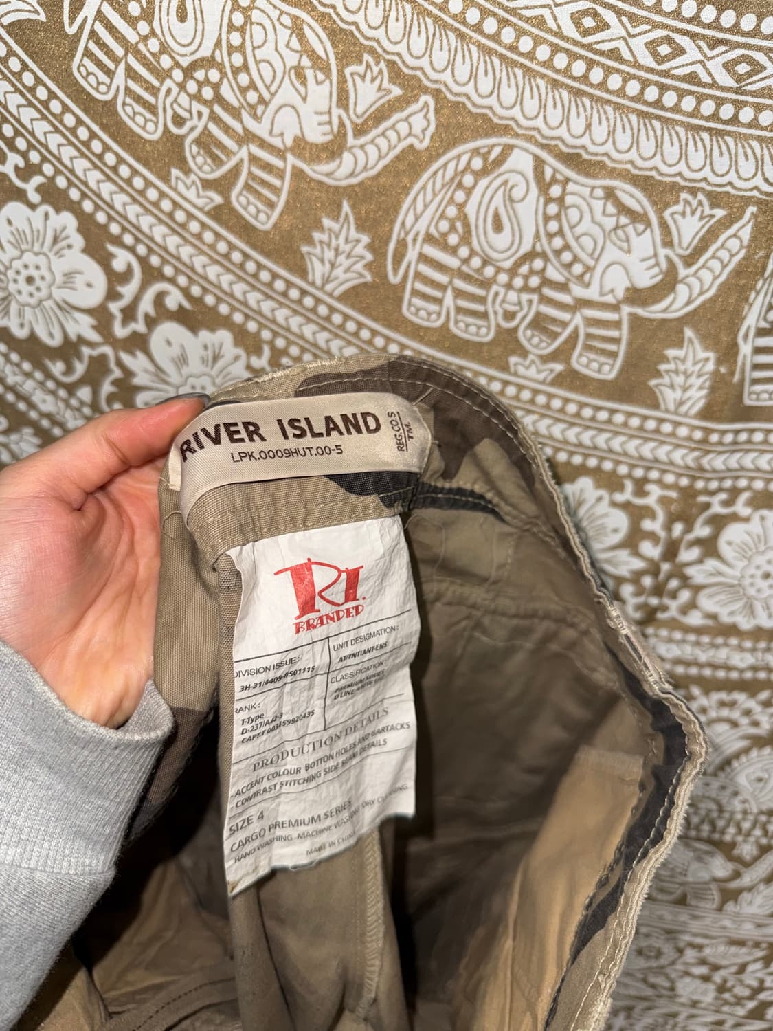 river island 카모 카고팬츠  상품이미지7