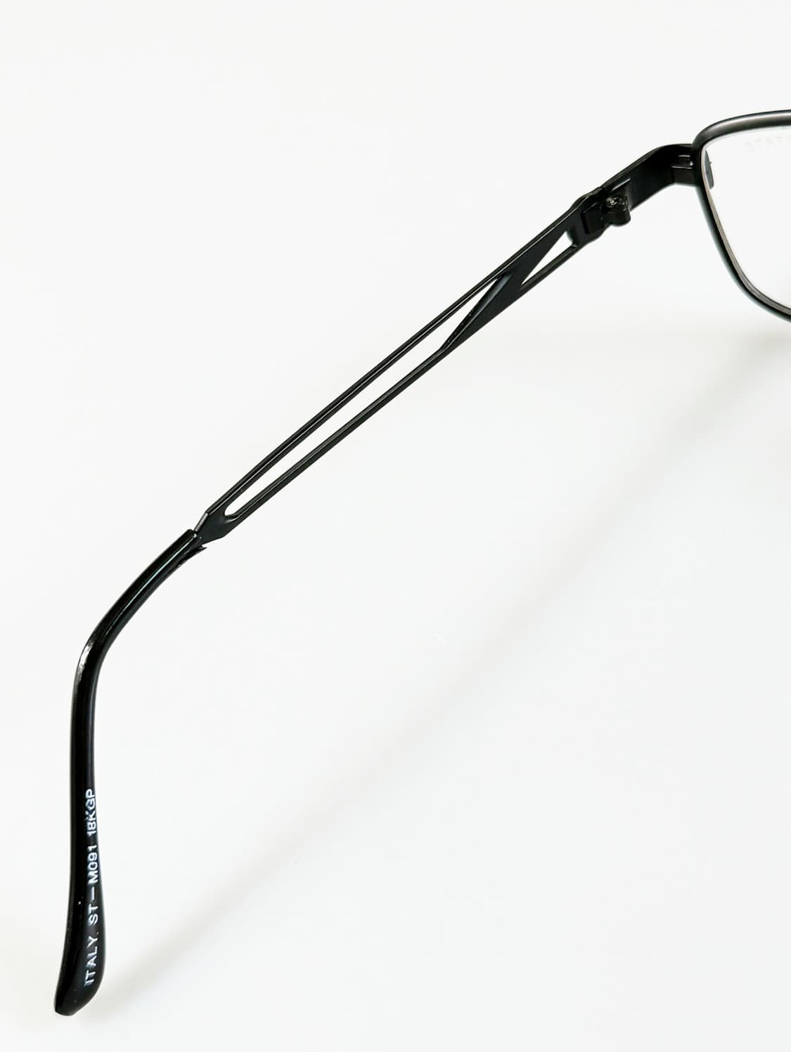 90s STATE 블랙 슬림 스퀘어 메탈 빈티지 안경 상품이미지7