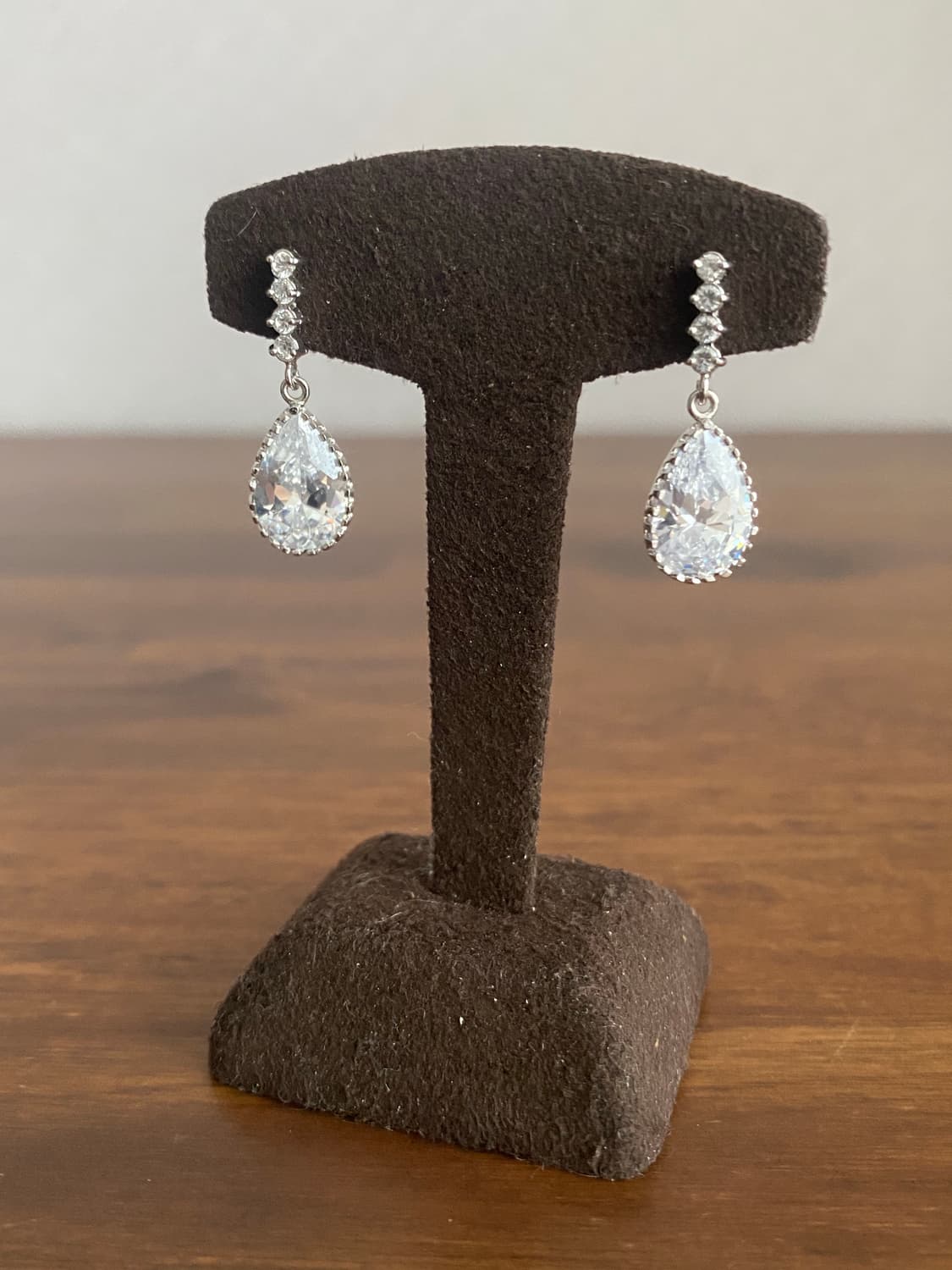 물방울 큐빅 악세서리 귀걸이 상품이미지5