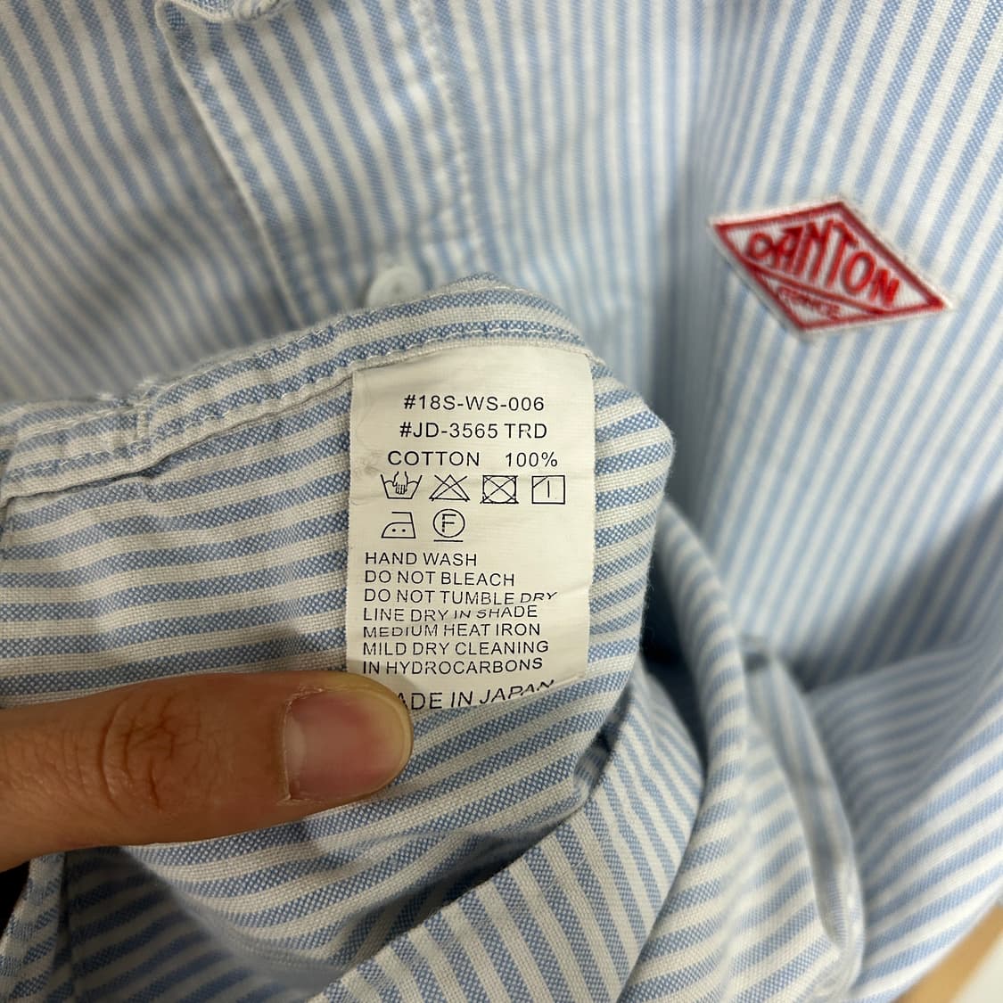 단톤 스트라이프 반팔 셔츠 상품이미지7