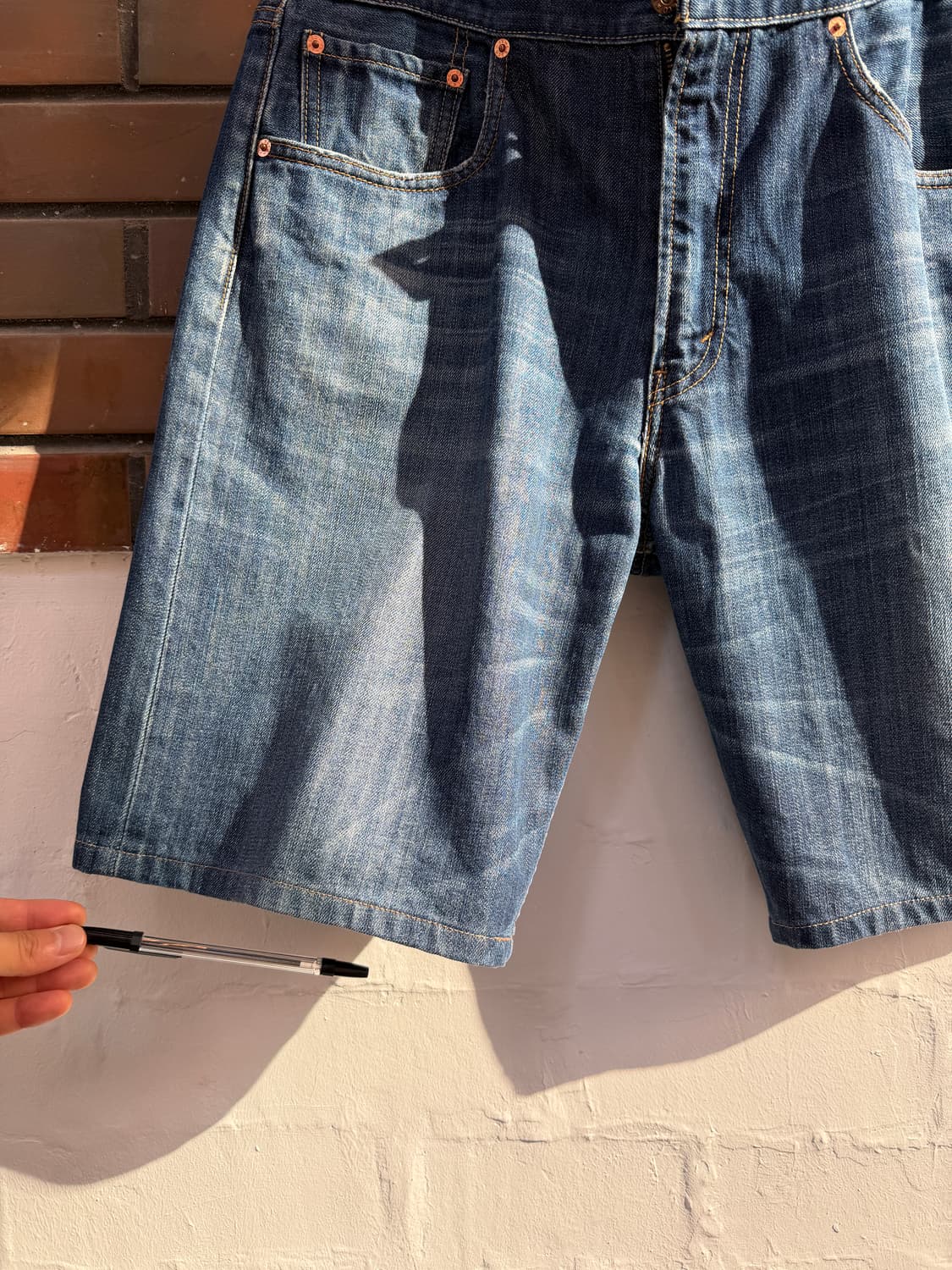 Levis 512 리바이스 릴랙스 스트레이트 데님 쇼츠 상품이미지4