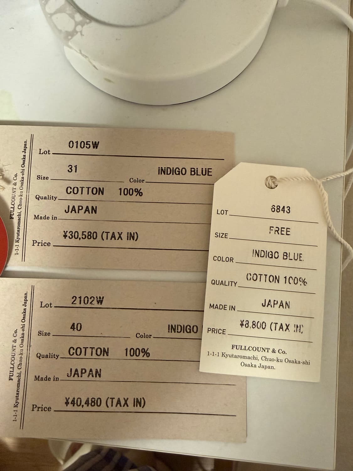 풀카운트 데님 자켓 2102w 40사이즈 상품이미지3