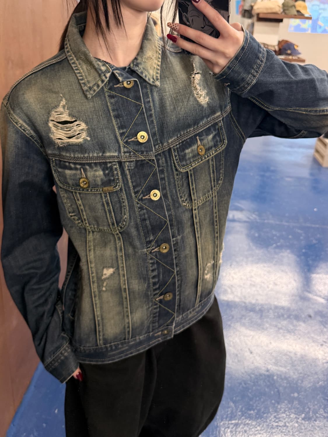 Lee 스톰라이더 디스트레이드 데님 자켓 상품이미지2