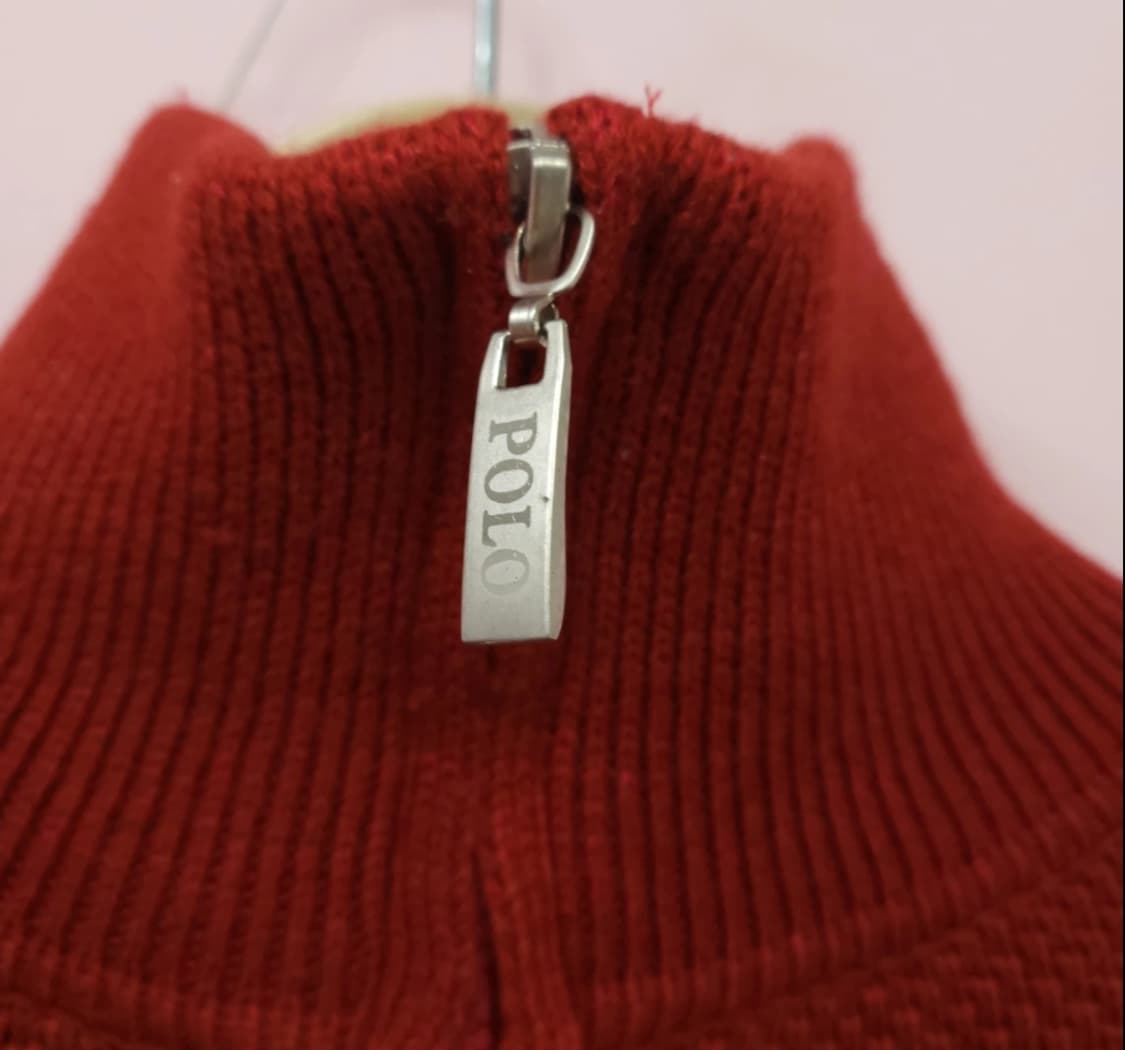 폴로 랄프로렌 레드 하프집업 니트 ~66 상품이미지4