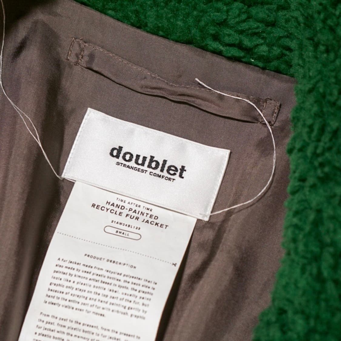 더블렛 핸드페인팅 Faux 시어링 자켓 상품이미지7