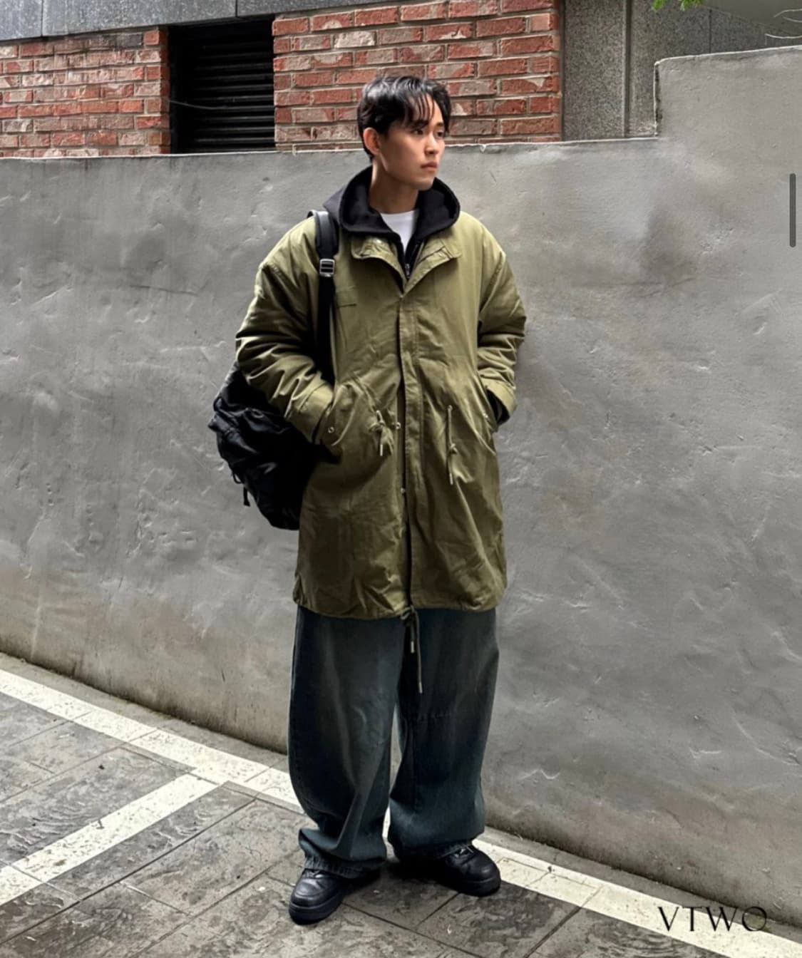 브이투 피쉬테일 패딩 파카 상품이미지4