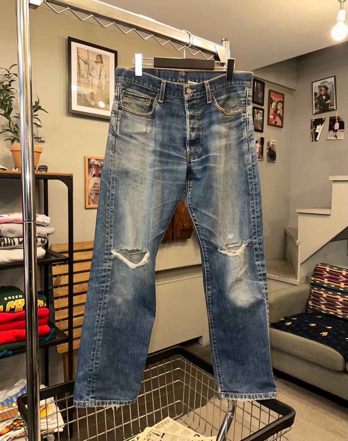 Early OO's Levi's 501 Mexico denim pant 상품이미지4